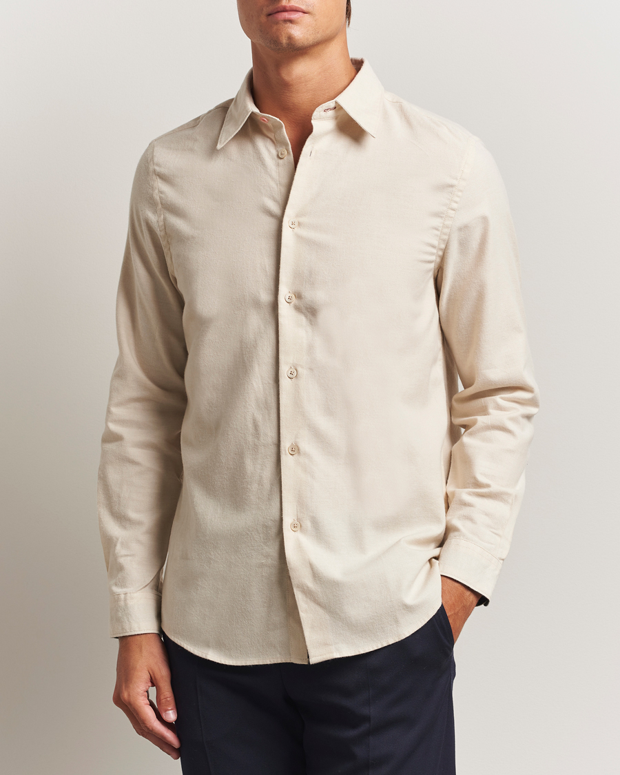 Men | Shirts | PS Paul Smith | Brushed Cotton/Wool Shirt Off White