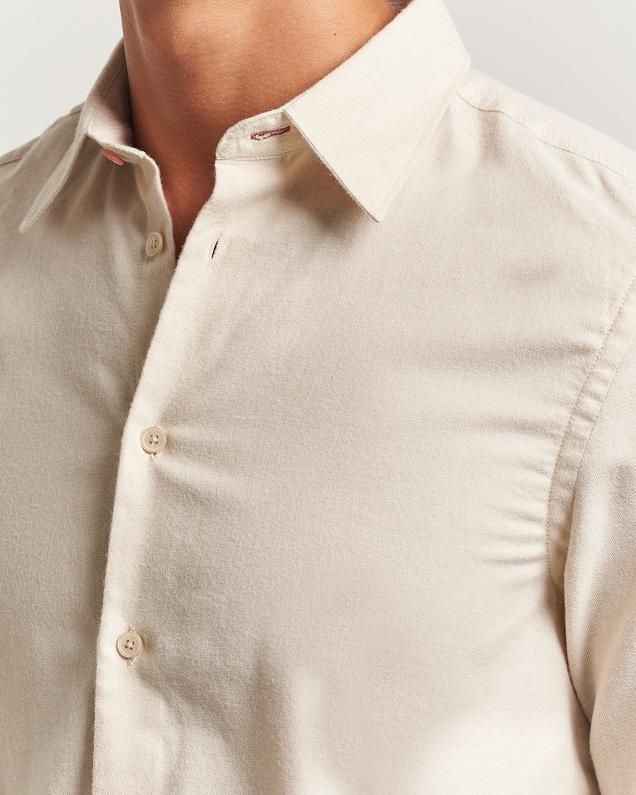 Men | Shirts | PS Paul Smith | Brushed Cotton/Wool Shirt Off White