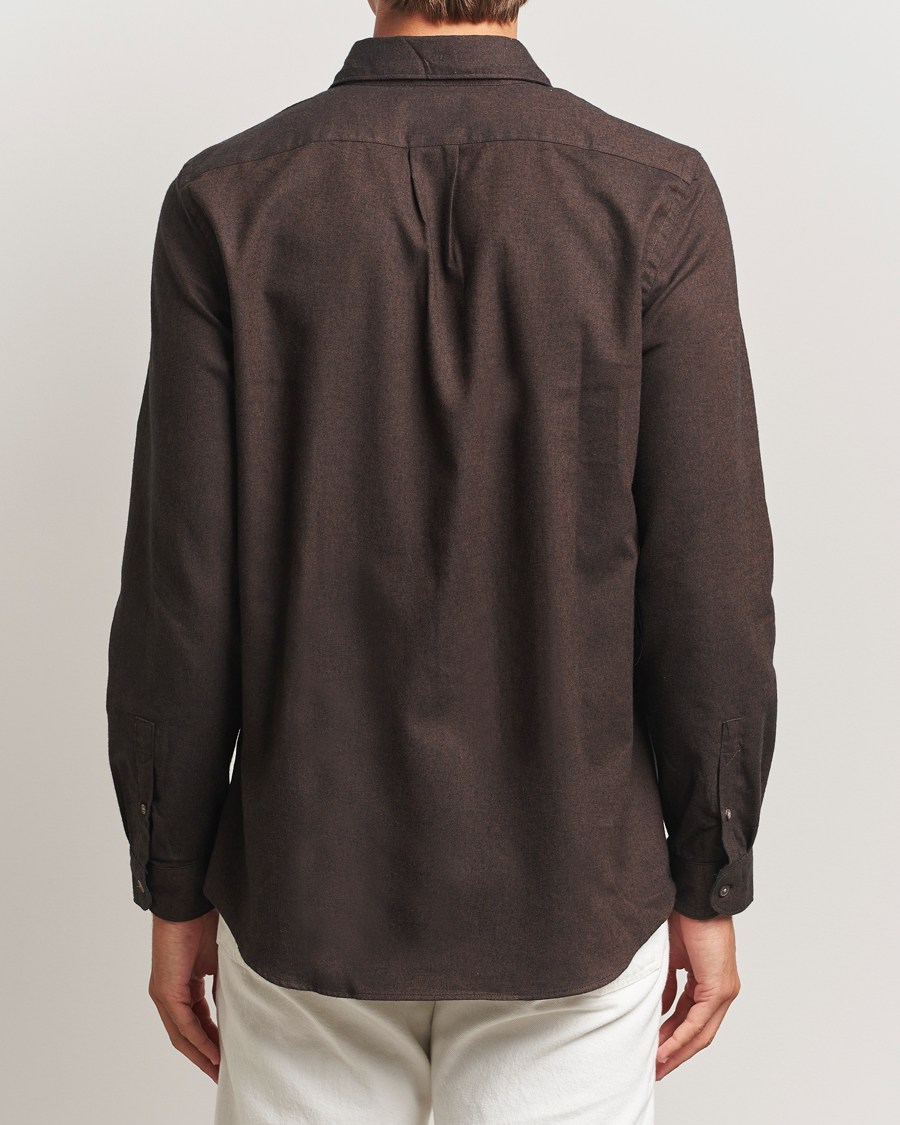 Men | Shirts | PS Paul Smith | Brushed Cotton/Wool Shirt Dark Brown