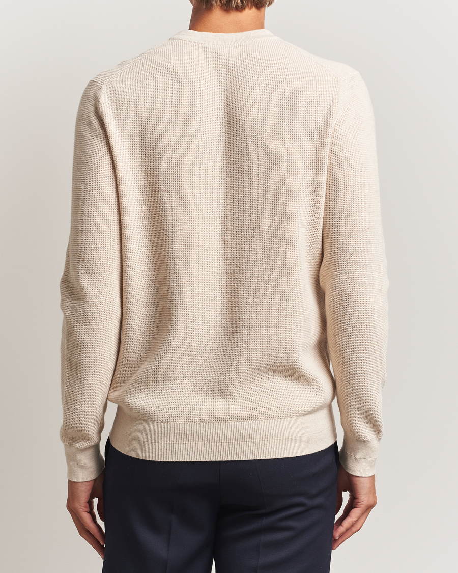 Men | Sweaters & Knitwear | PS Paul Smith | Waffle Knitted Crew Neck Sweater Off White