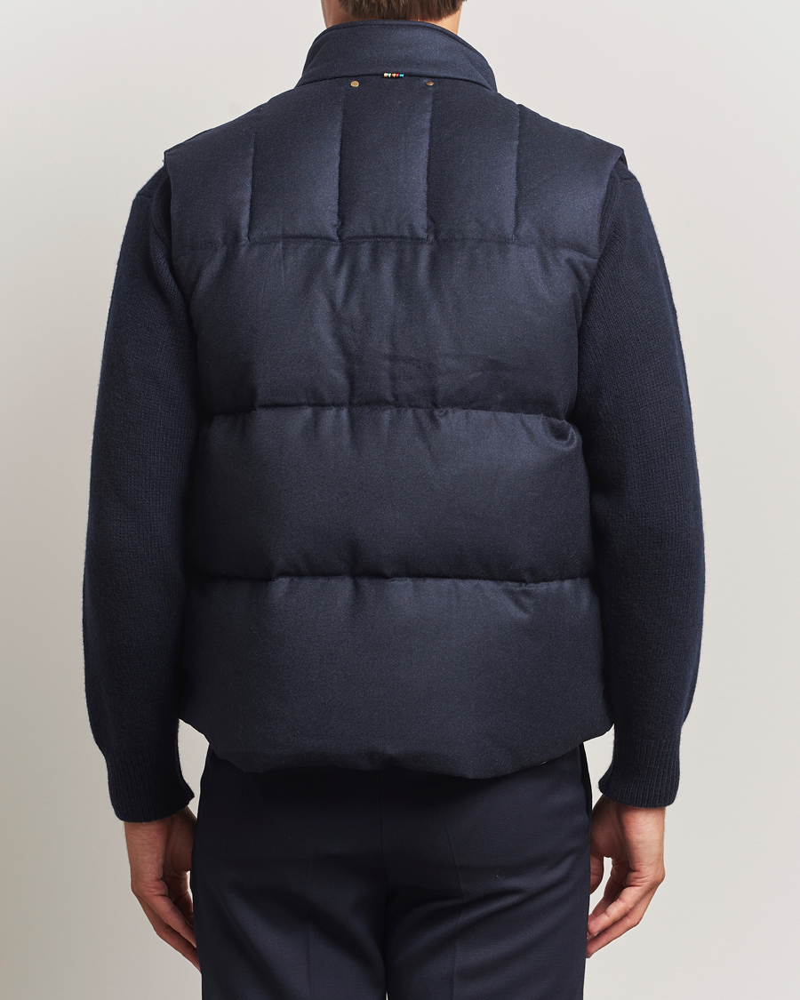 Men | Gilets | Paul Smith | Wool/Cashmere Down Gilet Navy