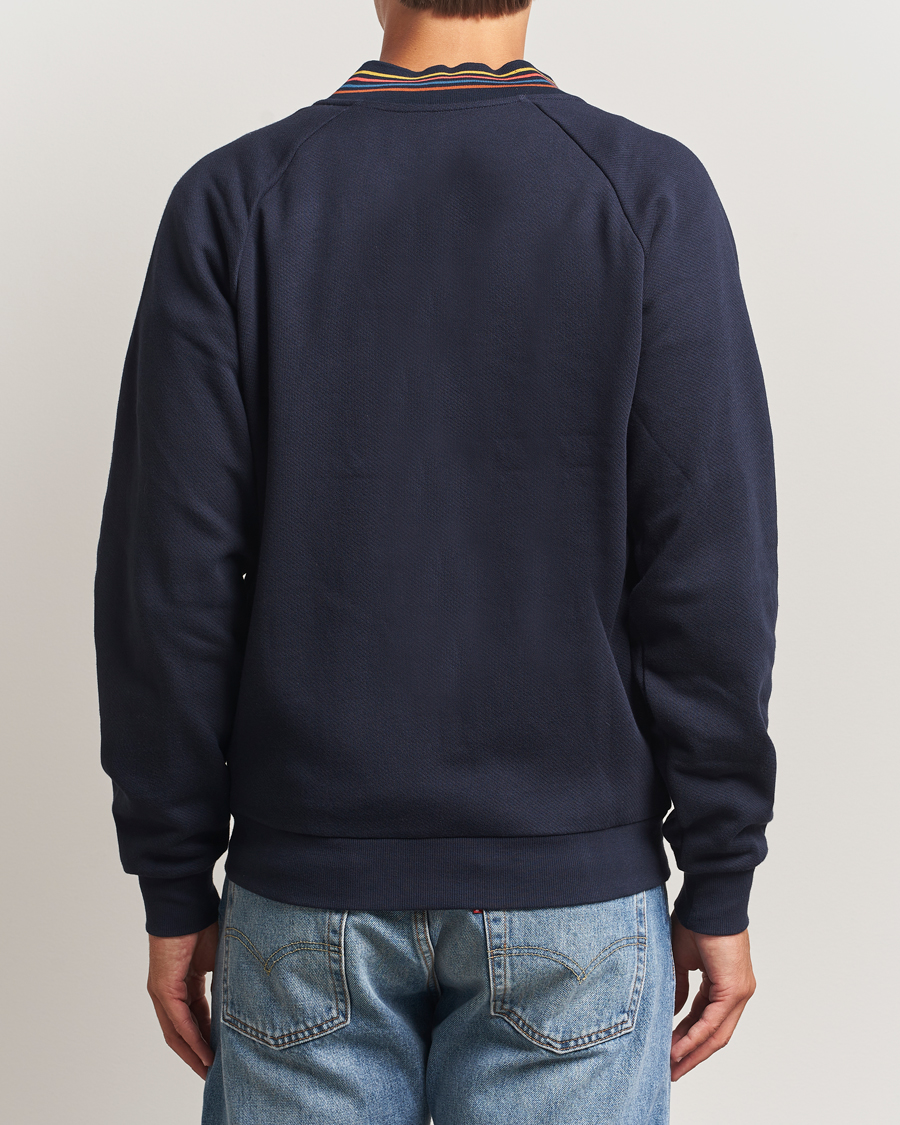 Men | Sweaters & Knitwear | Paul Smith | Artist Rib Full Zip Navy