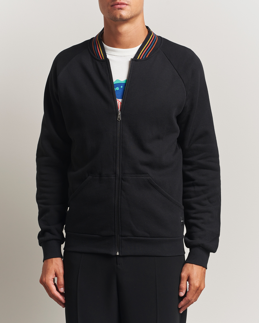 Men | Sweaters & Knitwear | Paul Smith | Artist Rib Full Zip Black