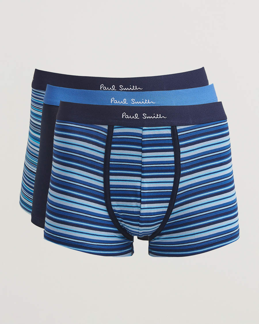 Men | Underwear & Socks | Paul Smith | 3-Pack Trunk Blue Multi