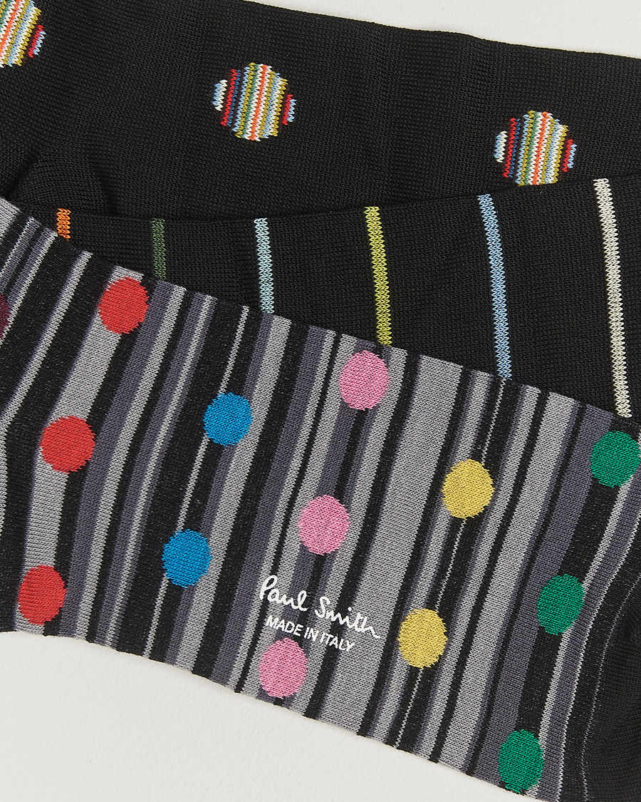 Men | Underwear & Socks | Paul Smith | 3-Pack Printed Sock Black