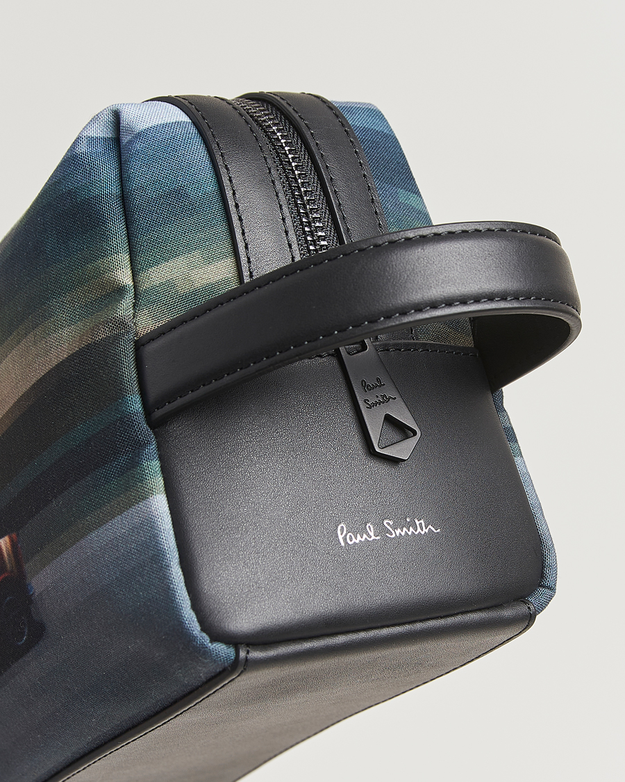 Men | Bags | Paul Smith | Leather Mini Washbag Black Multi