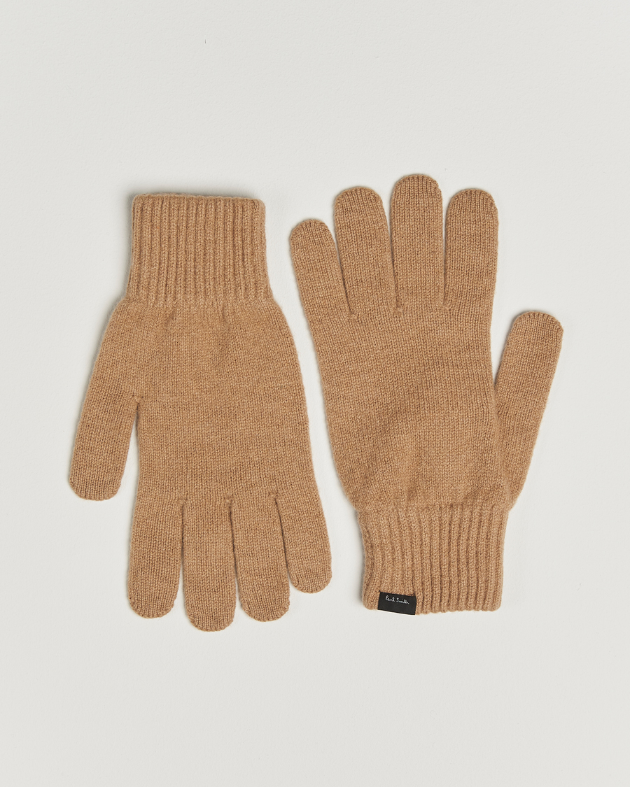 Men | Gloves | Paul Smith | Cashmere Glove Brown