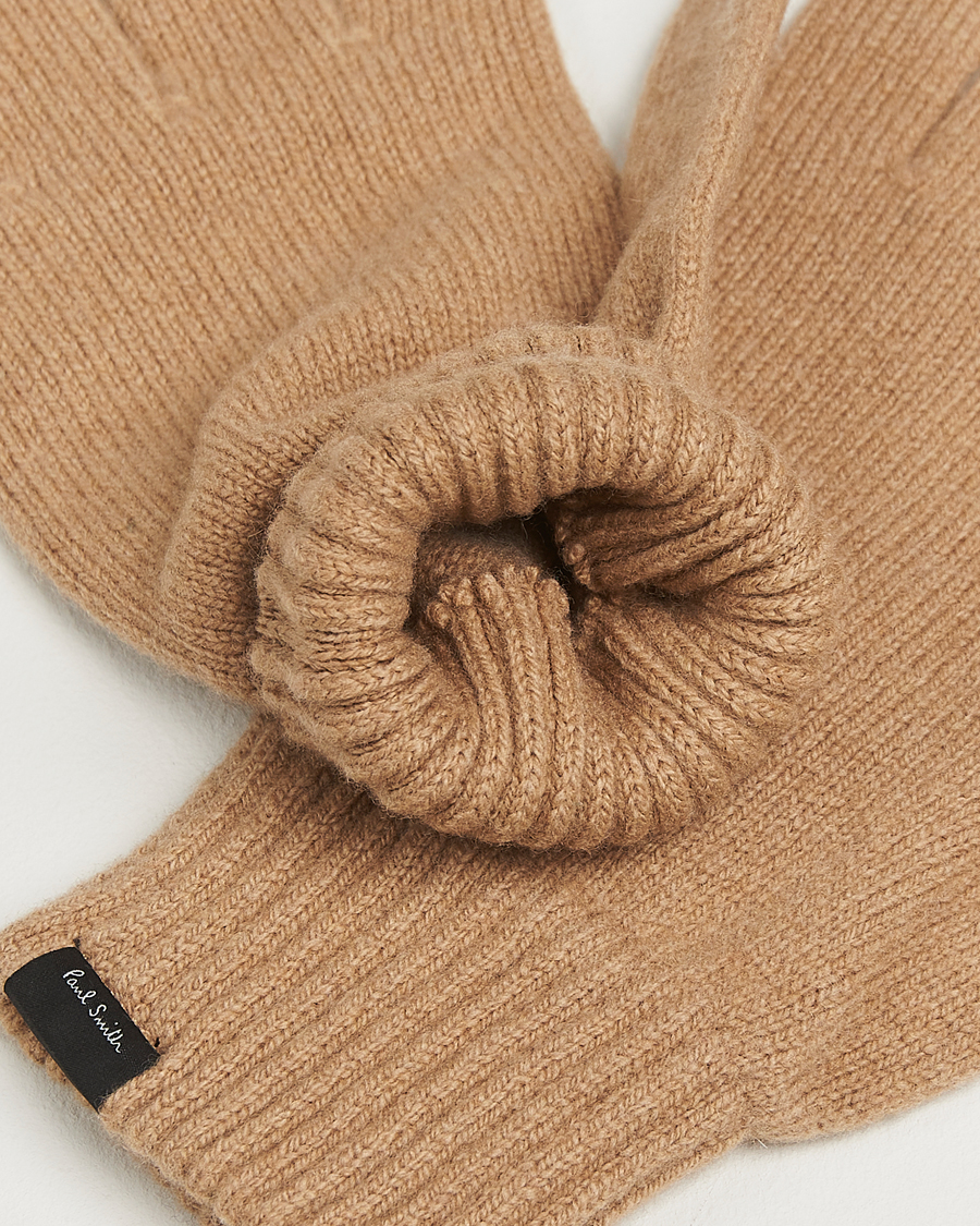 Men | Gloves | Paul Smith | Cashmere Glove Brown