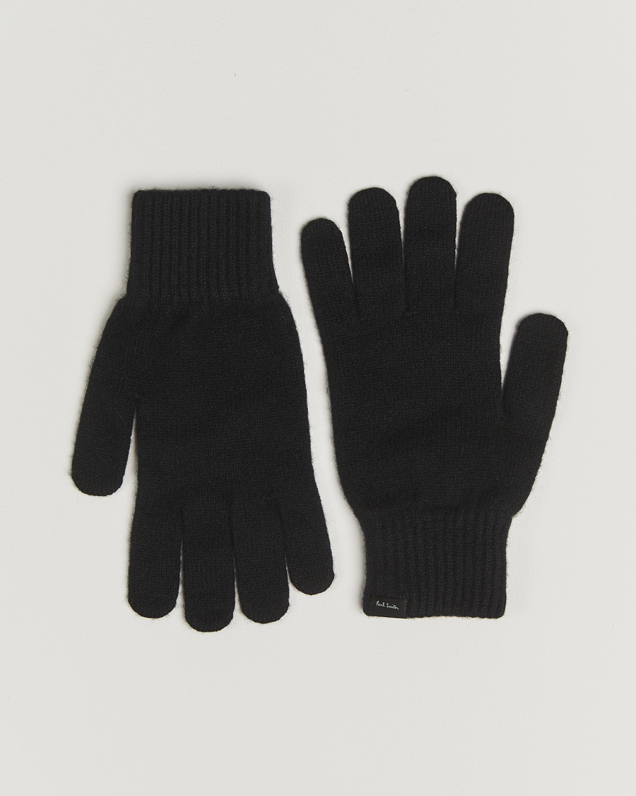 Men | Gloves | Paul Smith | Cashmere Glove Black
