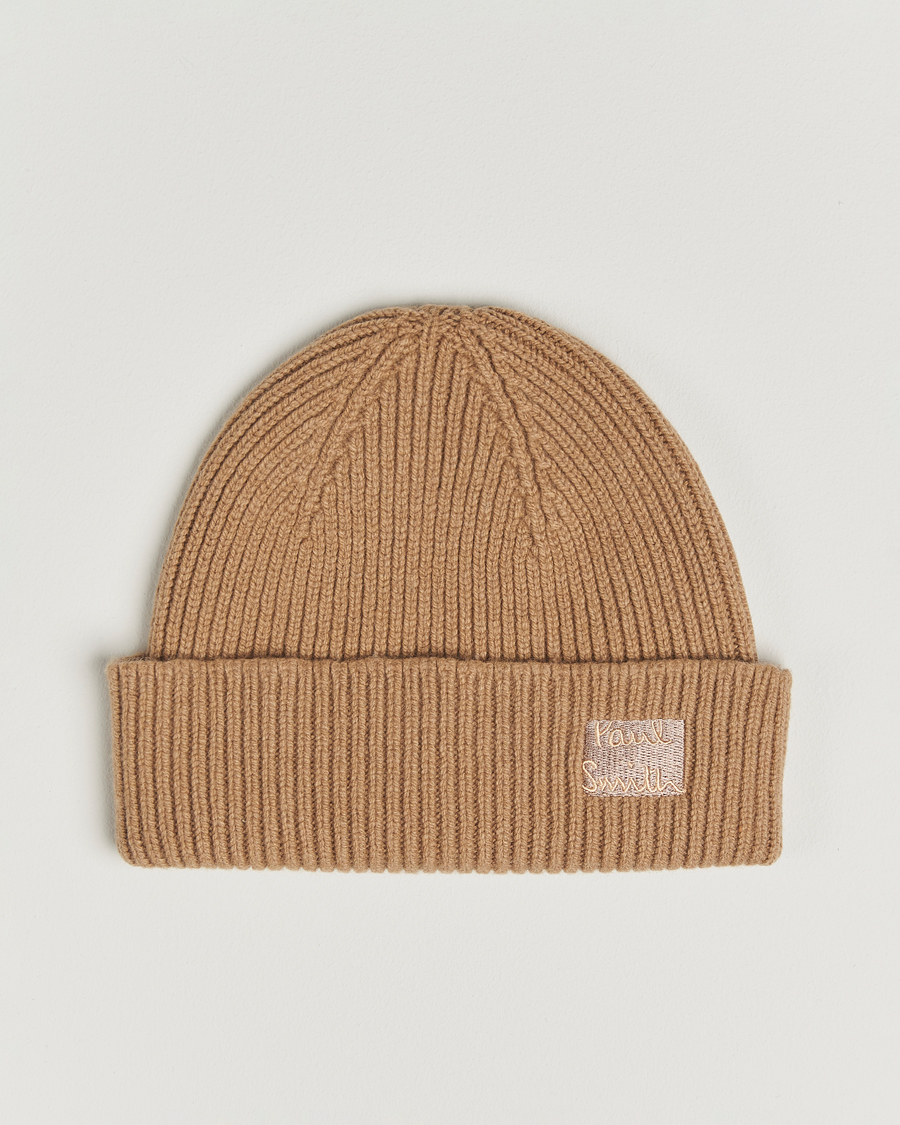 Men | Beanies | Paul Smith | Cashmere Beanie Brown
