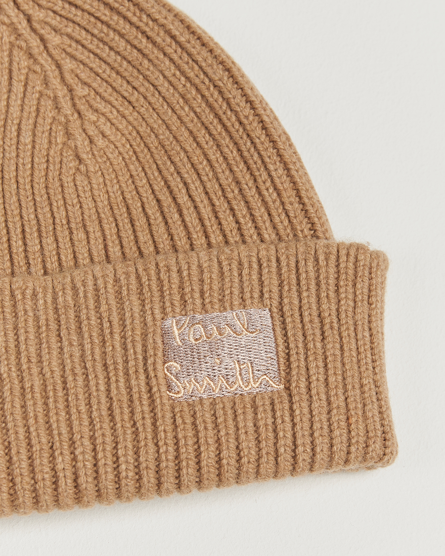 Men | Beanies | Paul Smith | Cashmere Beanie Brown