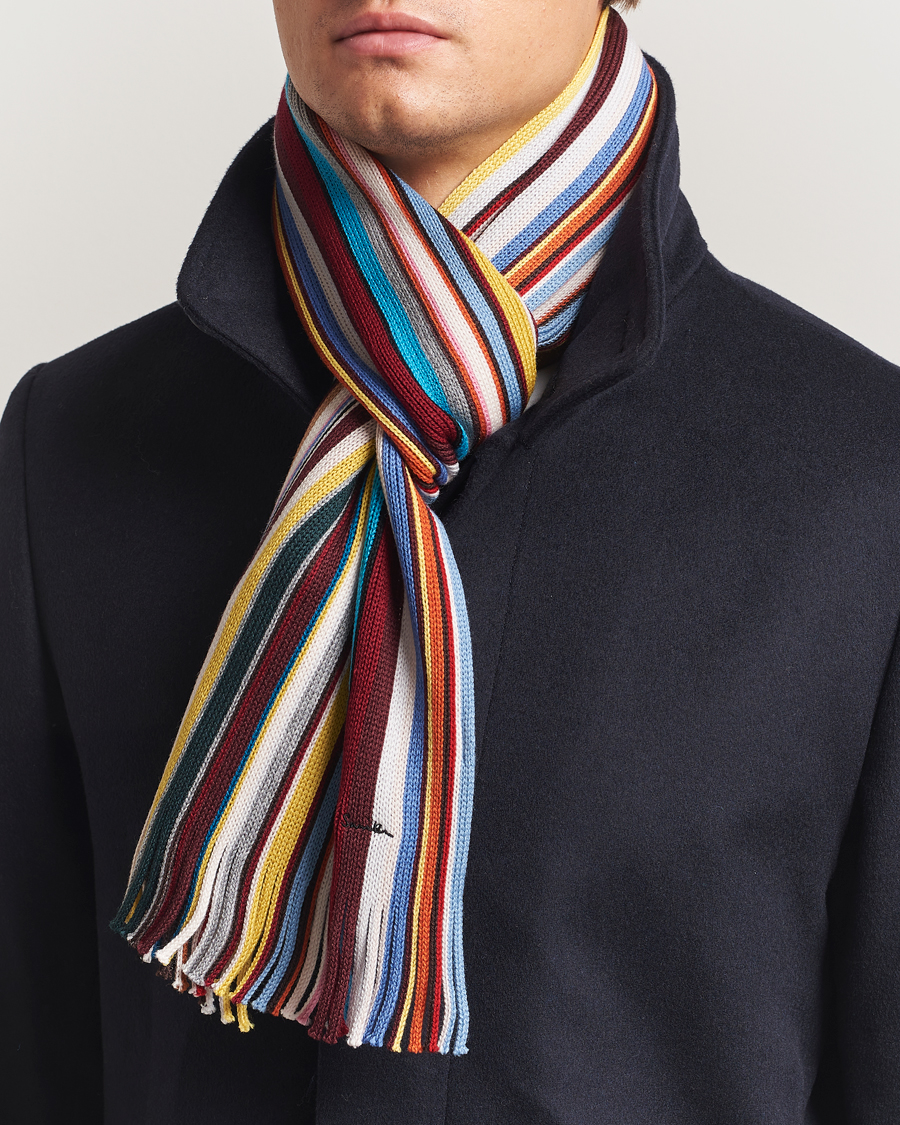 Men | Scarves | Paul Smith | Merino Wool Signature Scarf Multi