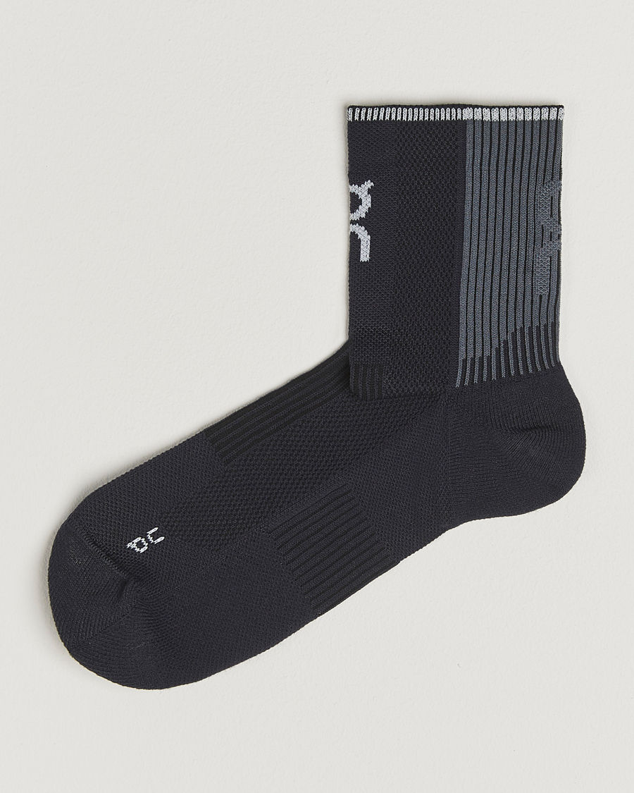 Men | Underwear & Socks | On | Performance Run Sock Mid Black