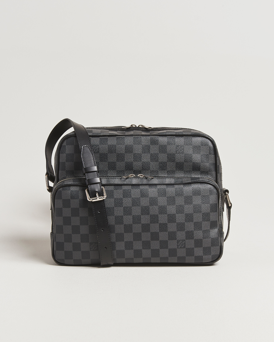 Men | Pre-Owned & Vintage Bags | Louis Vuitton Pre-Owned | Leoh Shoulder Bag Damier Graphite