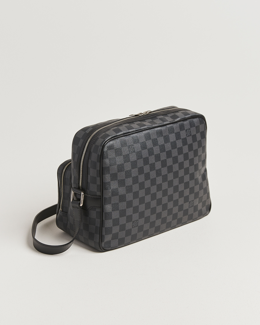 Men | Pre-Owned & Vintage Bags | Louis Vuitton Pre-Owned | Leoh Shoulder Bag Damier Graphite