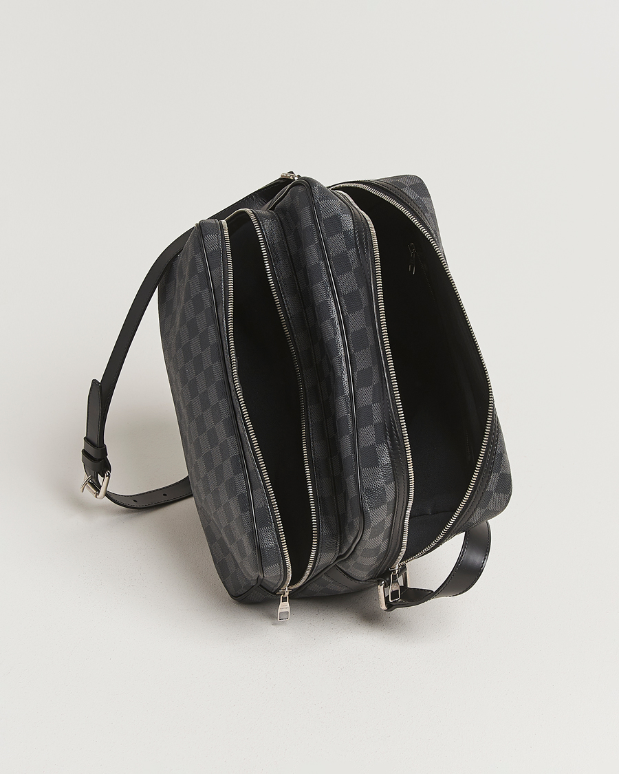 Men | Pre-Owned & Vintage Bags | Louis Vuitton Pre-Owned | Leoh Shoulder Bag Damier Graphite