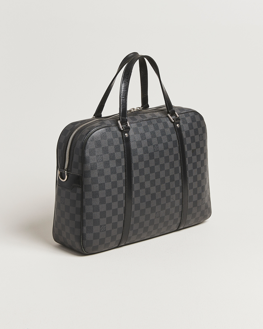 Men | Pre-Owned & Vintage Bags | Louis Vuitton Pre-Owned | Jorn Porte Documents Damier Graphite