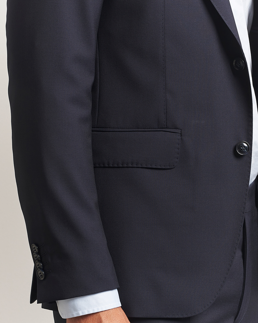 Men | Blazers | Oscar Jacobson | Ego Wool Blazer Navy