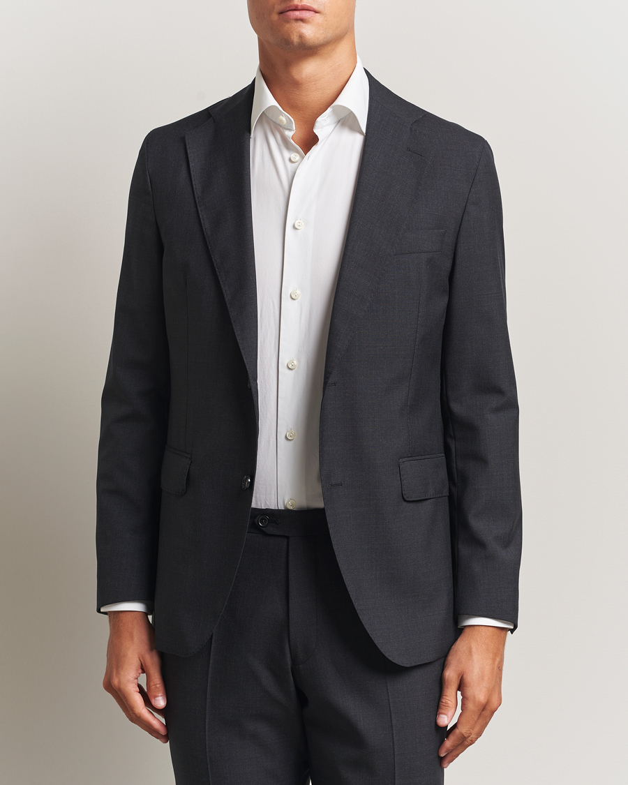 Men | Blazers | Oscar Jacobson | Fogerty Wool Blazer Grey