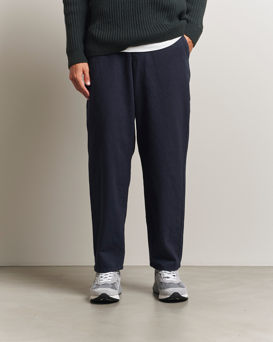 Men | Trousers | Forét | Clay Twill Pants Navy