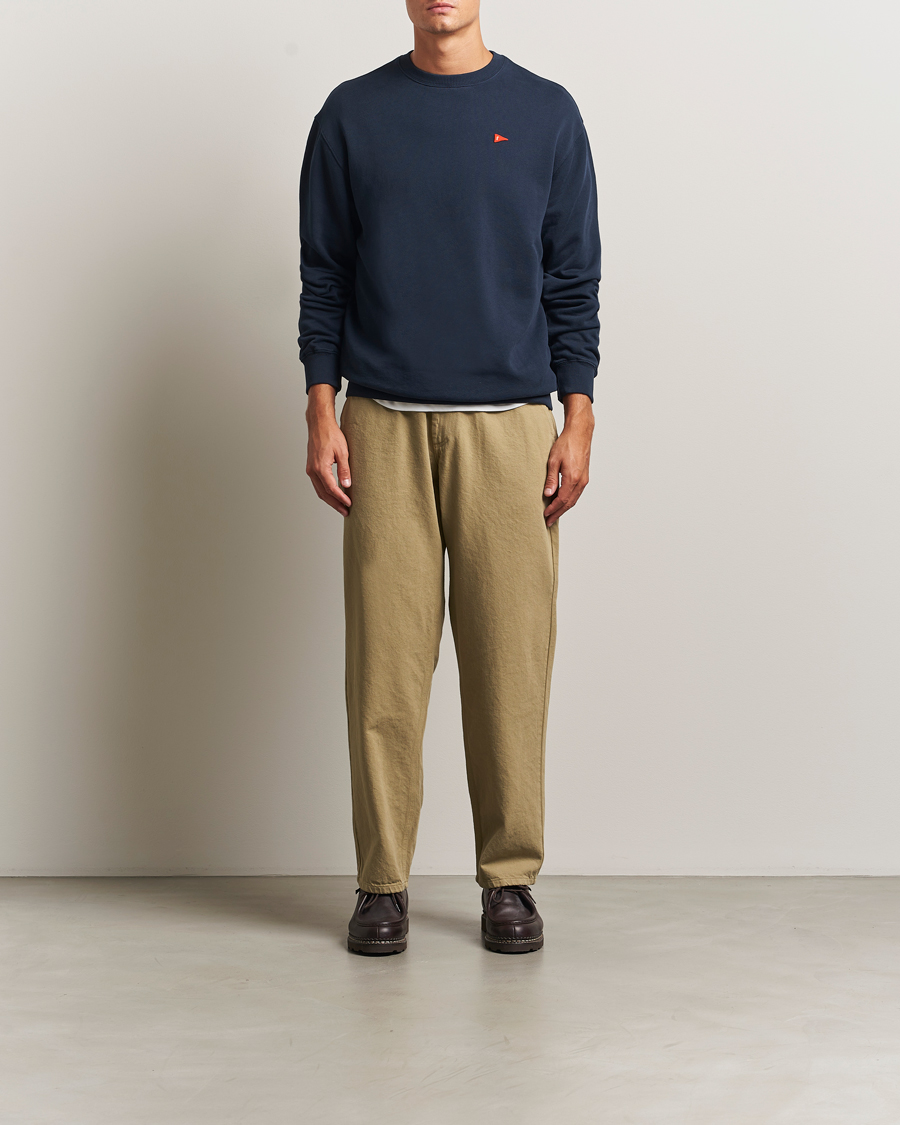 Men | Sweaters & Knitwear | Forét | Flag Sweatshirt Navy