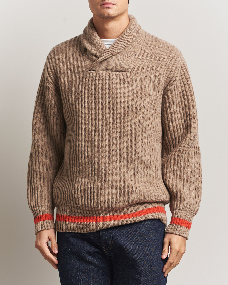 Men | Sweaters & Knitwear | Filson | Bristol Shawl Neck Sweater Oatmeal
