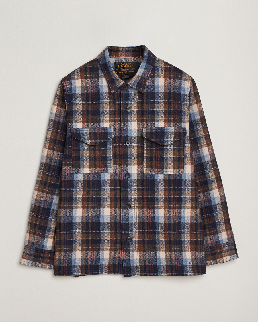 Men | Shirts | Filson | Checked Wool Jac Shirt Brown Multi