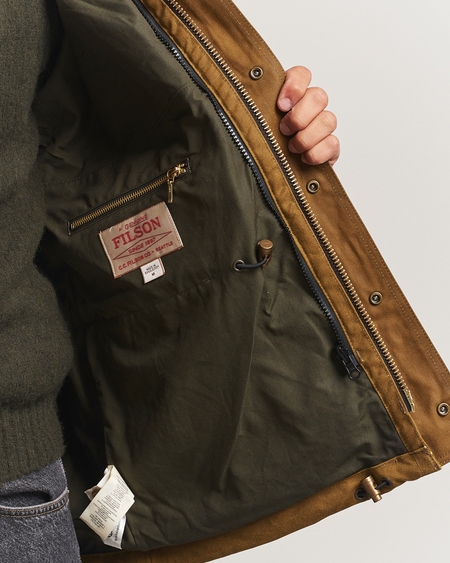Men | Coats & Jackets | Filson | Tin Cloth Field Jacket Dark Tan