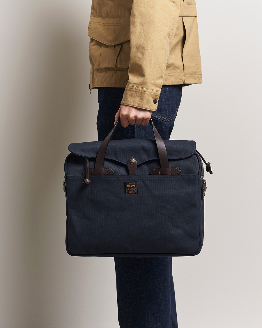 Men | Bags | Filson | Original Briefcase Navy