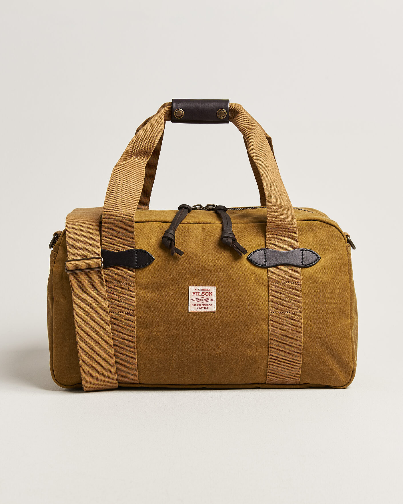 Filson Tin Cloth Small Duffle Tan at CareOfCarl.com