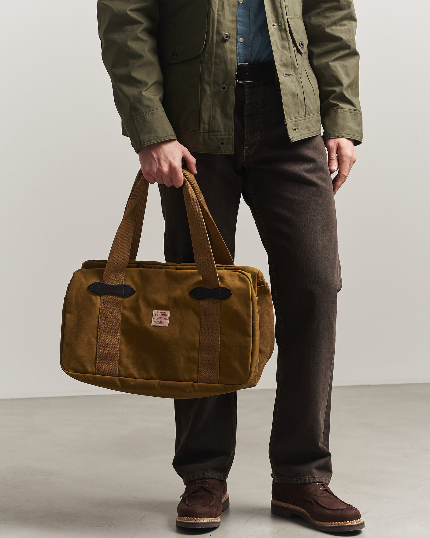 Men | Bags | Filson | Tin Cloth Small Duffle Tan