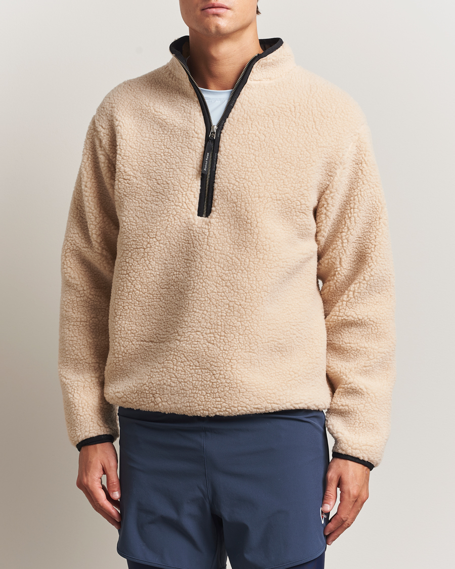 Men | Sweaters & Knitwear | District Vision | Heavyweight Half Zip Pile Fleece Quartz