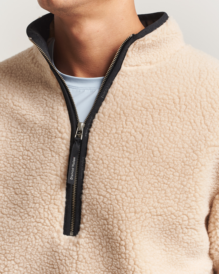 Men | Sweaters & Knitwear | District Vision | Heavyweight Half Zip Pile Fleece Quartz