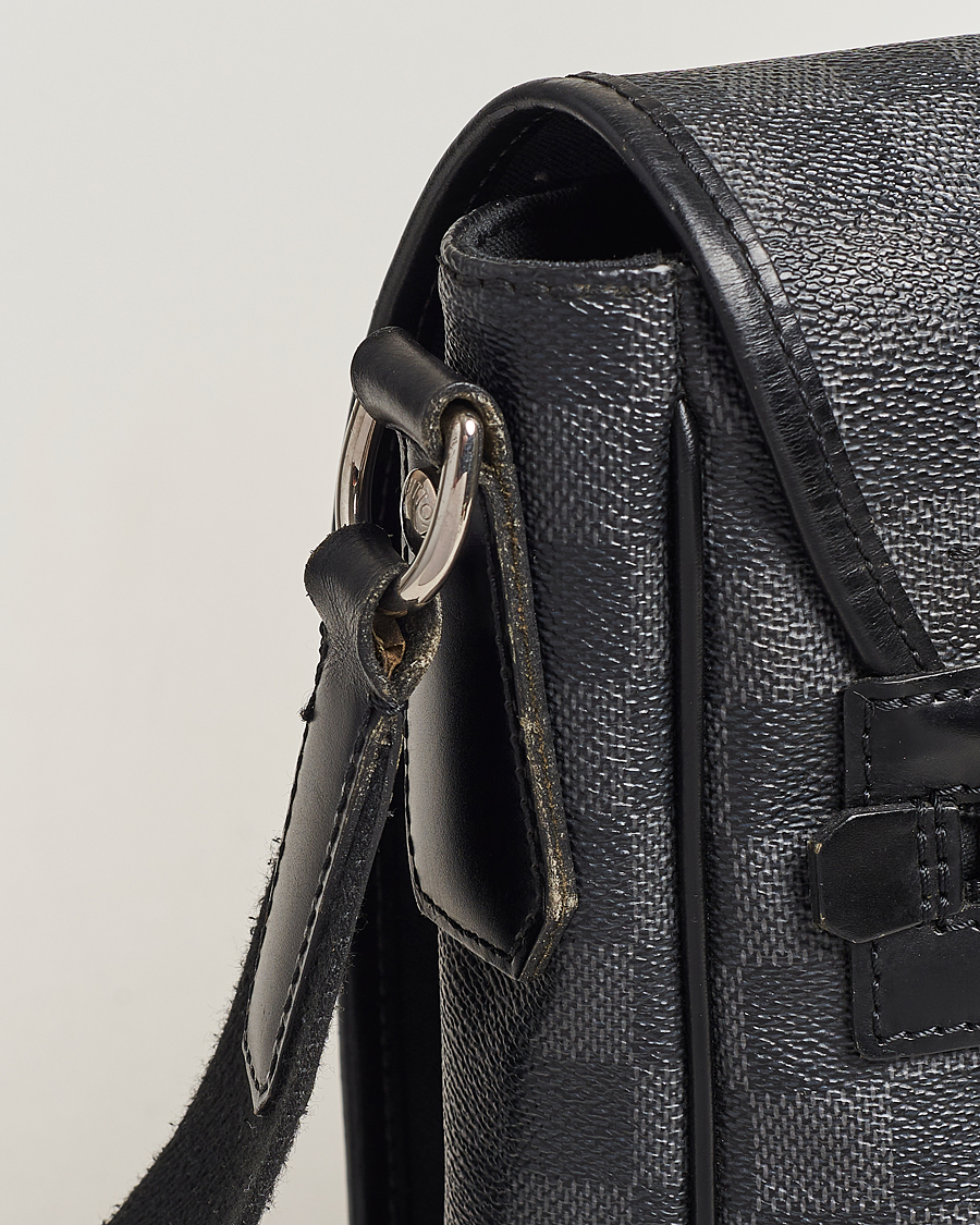 Men | Pre-Owned & Vintage Bags | Louis Vuitton Pre-Owned | Daniel MM Shoulder Bag Damier Graphite