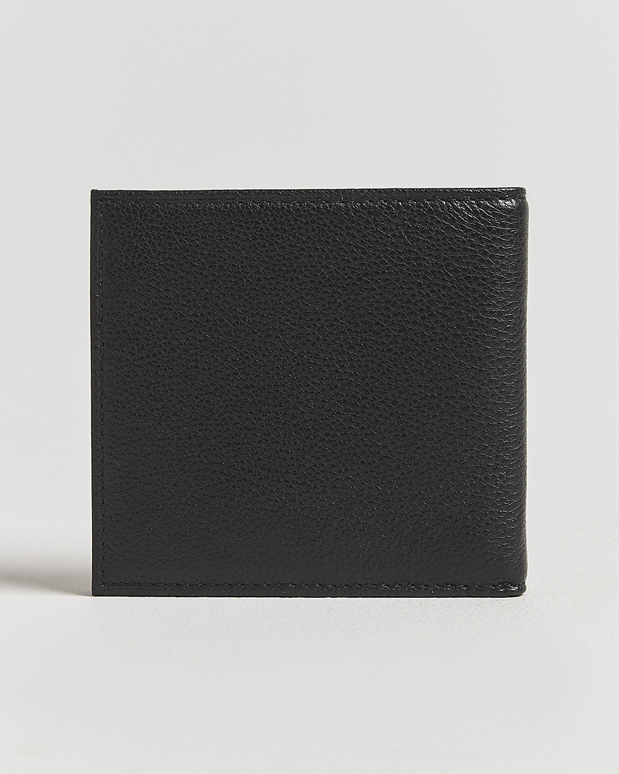 Men | Wallets | Polo Ralph Lauren | Pebbled Leather Billfold Wallet Black