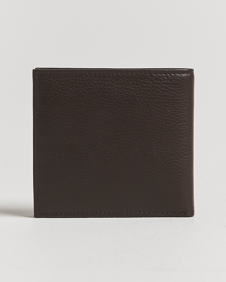Men | Wallets | Polo Ralph Lauren | Pebbled Leather Billfold Wallet Brown
