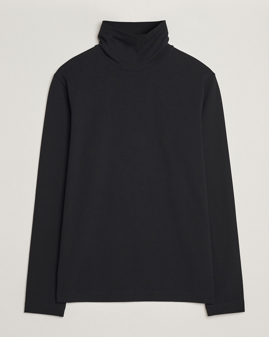 Men | Sweaters & Knitwear | Filippa K | Organic Cotton Stretch Turtleneck Black