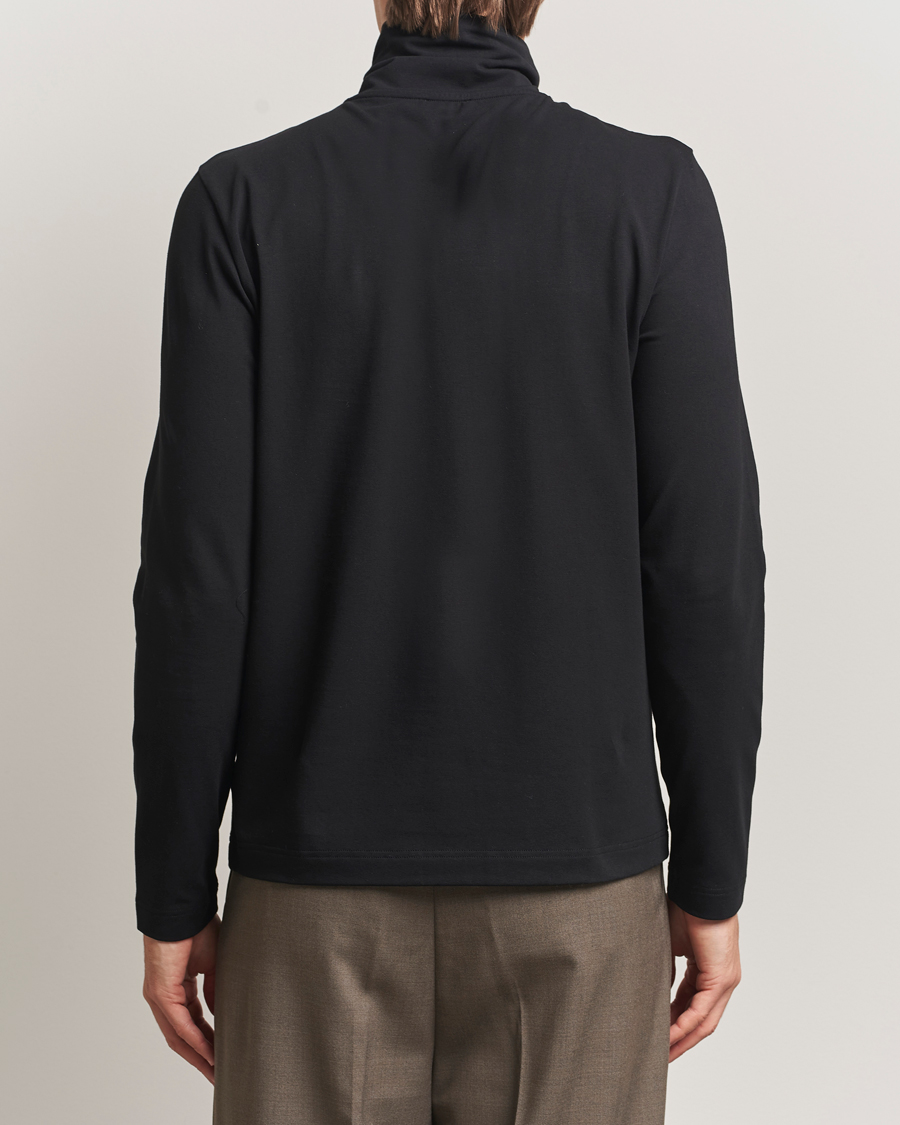 Men | Sweaters & Knitwear | Filippa K | Organic Cotton Stretch Turtleneck Black