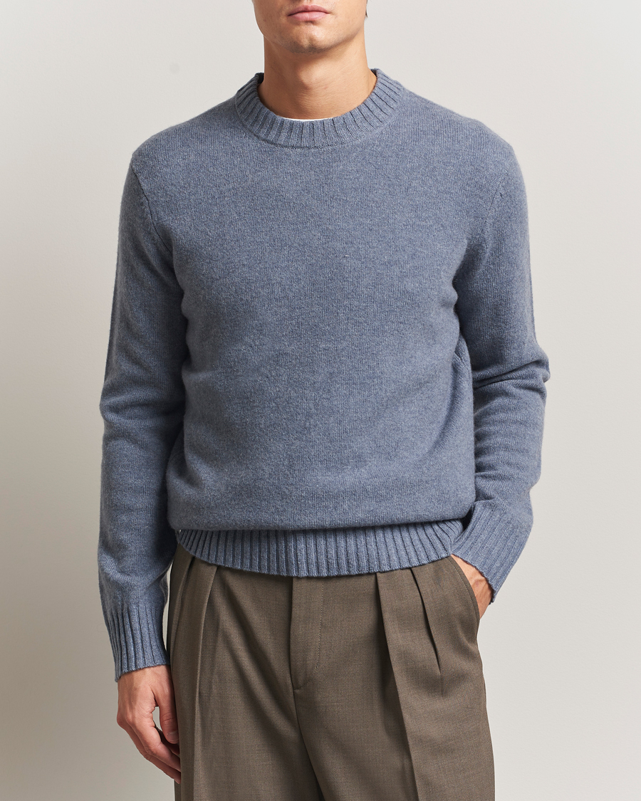 Men | Sweaters & Knitwear | A Day's March | Marlow Lambswool Sweater Frost