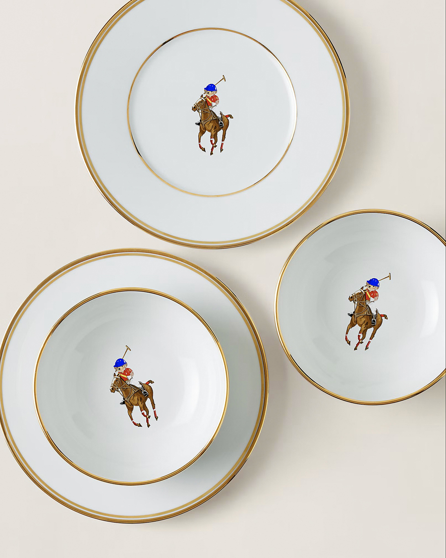 Men | Home | Ralph Lauren Home | Bowl and Plate Gift Set White/Gold