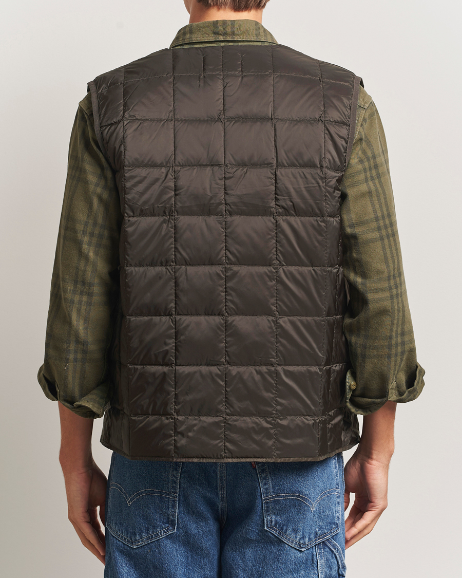 Men | Gilets | TAION | V-Neck Lightweight Down Vest Dark Choco