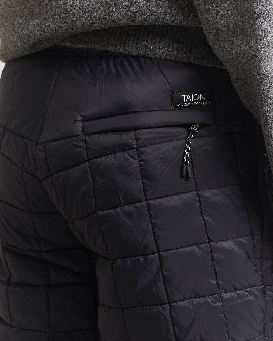 Men | Trousers | TAION | Mountain Down Pants Black