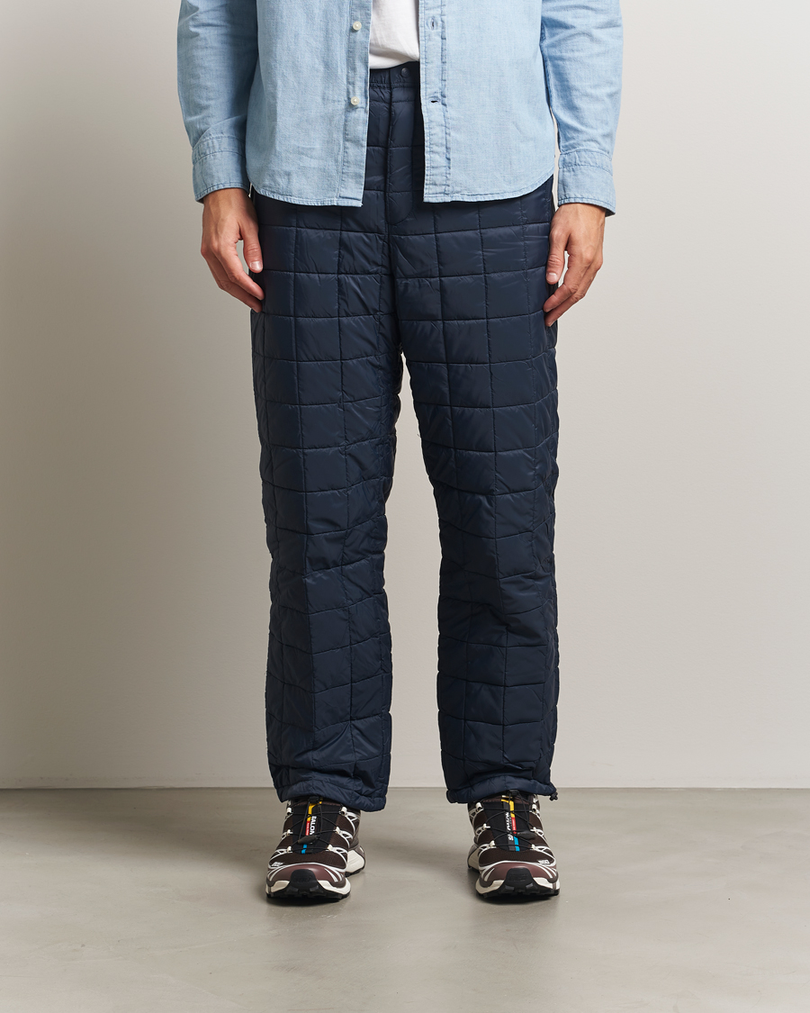 Men | Trousers | TAION | Mountain Down Pants Navy