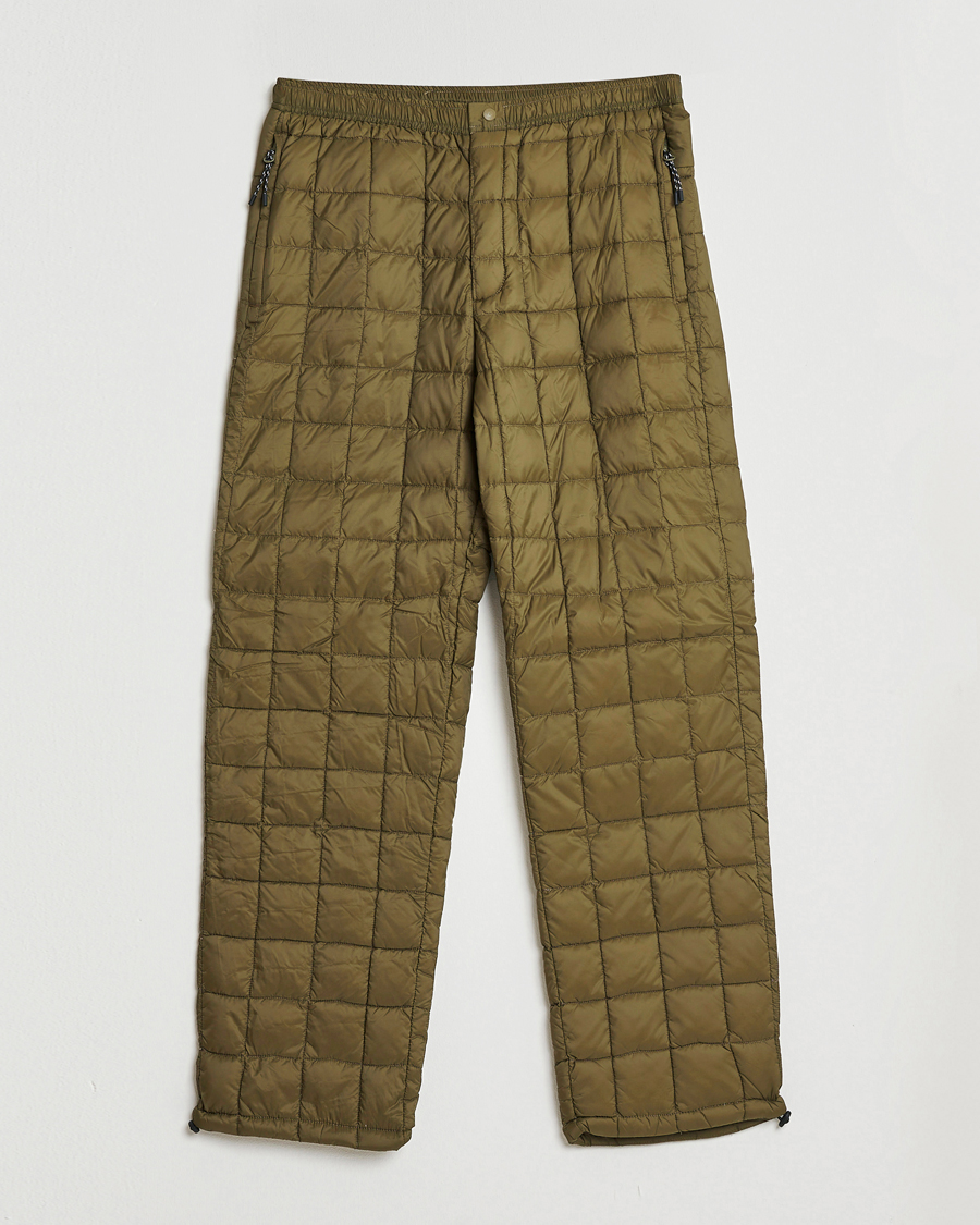 Men | Trousers | TAION | Mountain Down Pants Olive