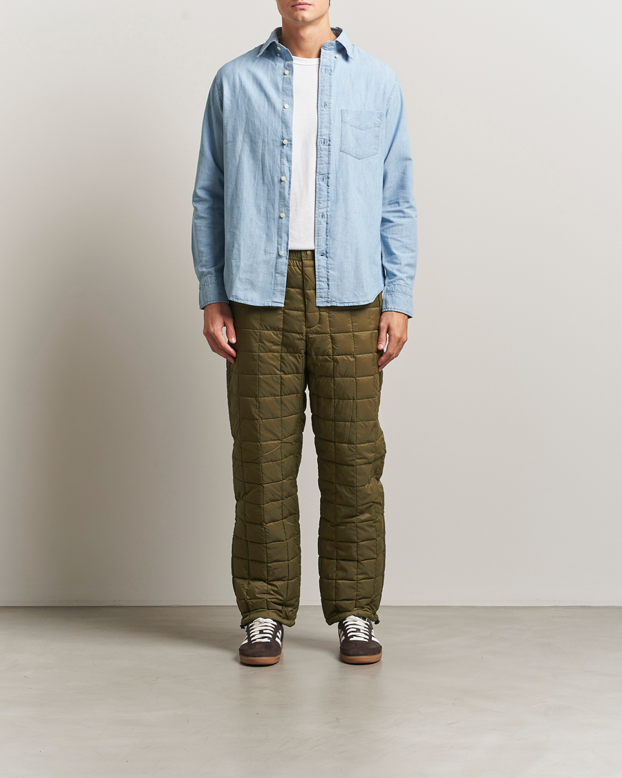 Men | Trousers | TAION | Mountain Down Pants Olive