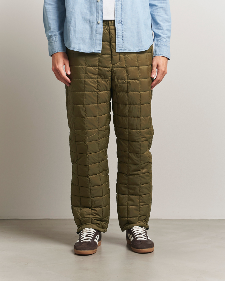 Men | Trousers | TAION | Mountain Down Pants Olive