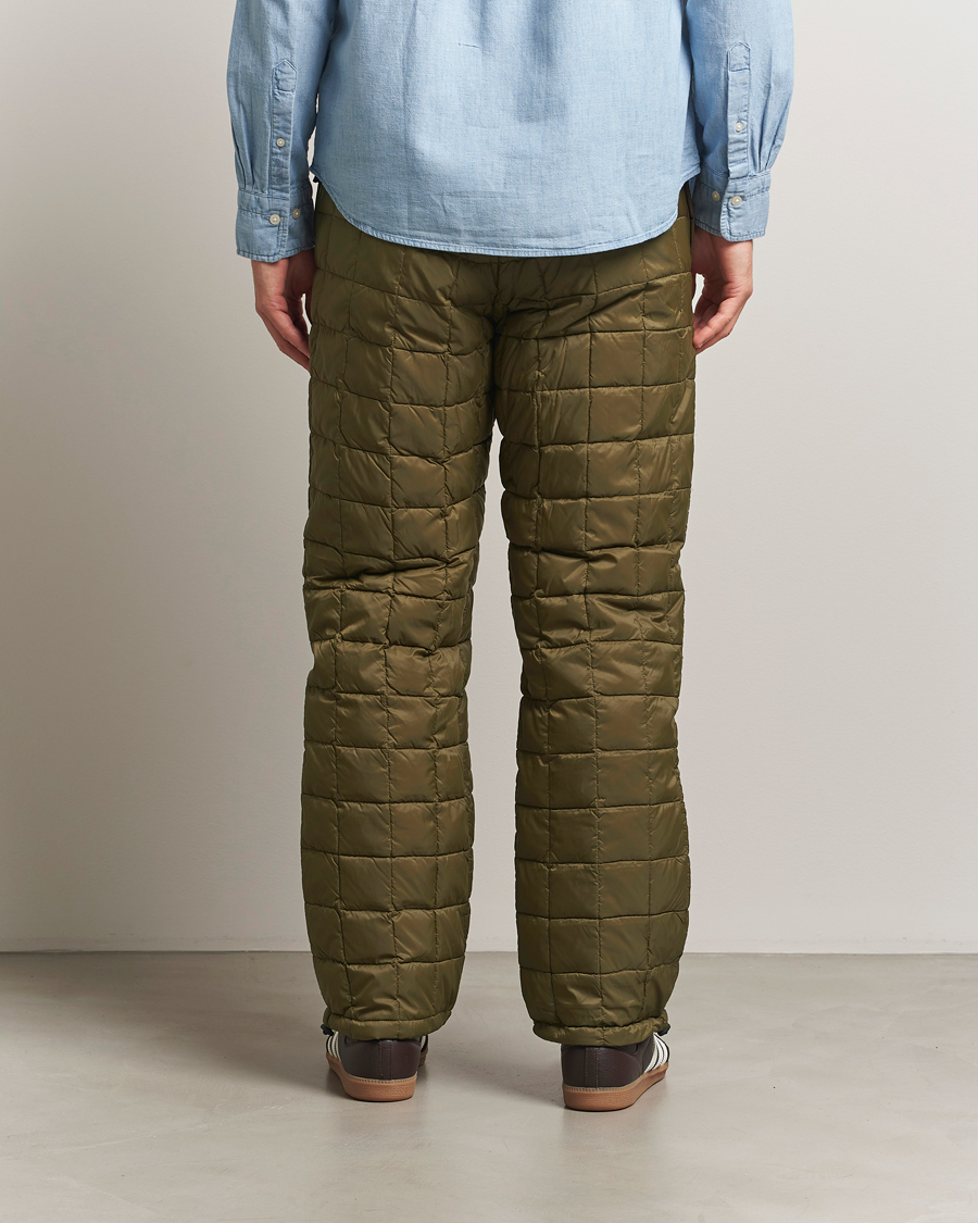 Men | Trousers | TAION | Mountain Down Pants Olive