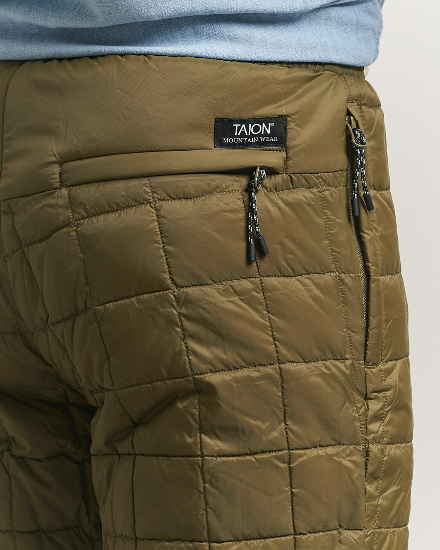 Men | Trousers | TAION | Mountain Down Pants Olive