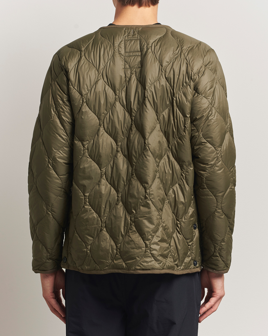 Men | Coats & Jackets | TAION | Military Crew Neck Down Jacket Dark Olive