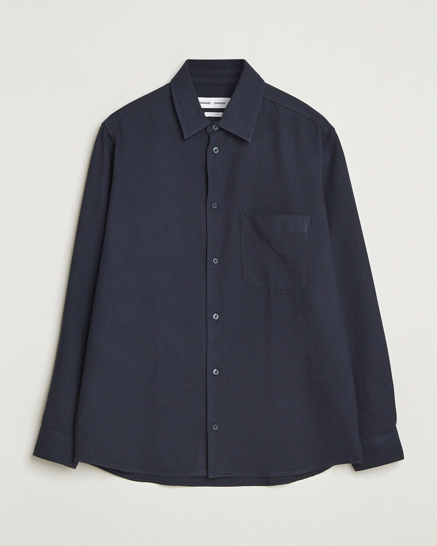 Men | Shirts | Samsøe Samsøe | Damon Overshirt Salute Navy